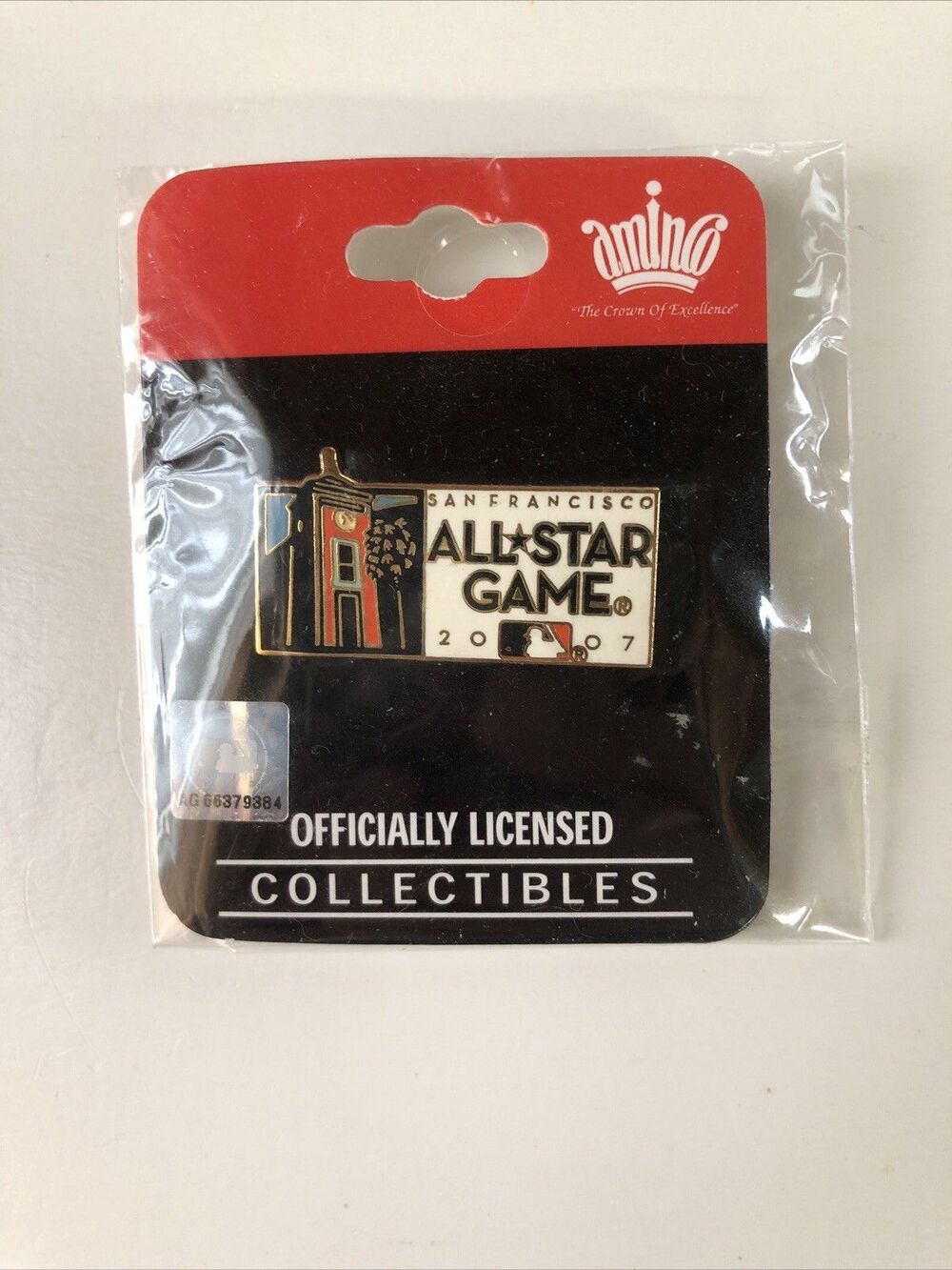 MLB 2007 All-Star Game Collectors Enamel Lapel Pin Hosted By San Francisco NIP